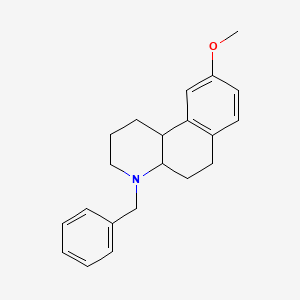 molecular formula C21H25NO B12090205 rac-4-Benzyl-9-methoxy-1,2,3,4,4a,5,6,10b-octahydro-benzo[f]quinoline 