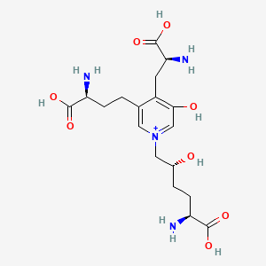 molecular formula C18H29N4O8+ B1209021 (+)-Pyridinoline 