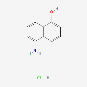 molecular formula C10H10ClNO B1209026 1-Naphthalenol, 5-amino-, hydrochloride CAS No. 63134-21-4