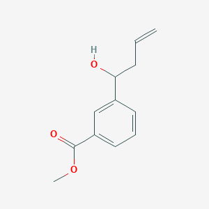 molecular formula C12H14O3 B12090286 Methyl 3-(1-hydroxybut-3-en-1-yl)benzoate 