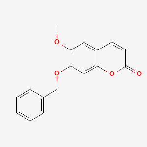 2H-1-Benzopyran-2-one, 6-methoxy-7-(phenylmethoxy)-