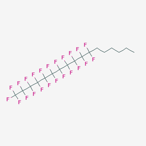 molecular formula C17H13F23 B12090298 Heptadecane, 1,1,1,2,2,3,3,4,4,5,5,6,6,7,7,8,8,9,9,10,10,11,11-tricosafluoro- CAS No. 1980062-96-1