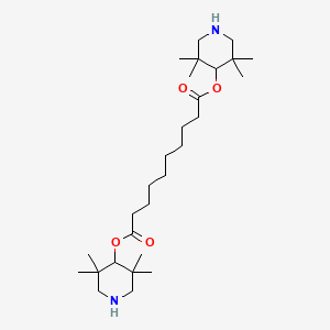 molecular formula C28H52N2O4 B1209033 Low Molecular Weight Hindered Amine Light Stabilizer (HALS) 