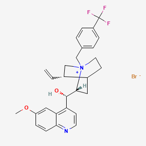 (S)-[(2R,5S)-5-ethenyl-1-[[4-(trifluoromethyl)phenyl]methyl]-1-azoniabicyclo[2.2.2]octan-2-yl]-(6-methoxyquinolin-4-yl)methanol;bromide