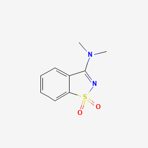 molecular formula C9H10N2O2S B1209035 3-Dimethylamino-psi-saccharin CAS No. 22716-43-4
