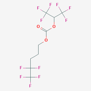 molecular formula C9H7F11O3 B12090355 Hexafluoroisopropyl 4,4,5,5,5-pentafluoropentyl carbonate 