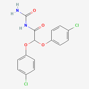 molecular formula C15H12Cl2N2O4 B1209038 Urefibrate CAS No. 38647-79-9