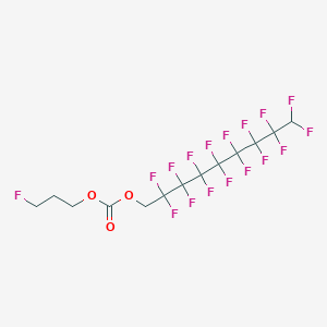 molecular formula C13H9F17O3 B12090385 3-Fluoropropyl 1H,1H,9H-perfluorononyl carbonate 