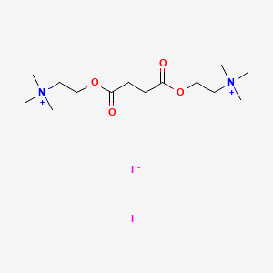 molecular formula C14H30I2N2O4 B1209039 Suxamethonium iodide CAS No. 541-19-5