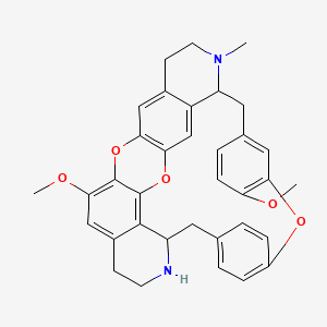 molecular formula C35H34N2O5 B12090397 13,27-Dimethoxy-7-methyl-15,29,31-trioxa-7,22-diazaoctacyclo[19.9.3.216,19.14,30.110,14.03,8.025,33.028,32]heptatriaconta-1(30),2,4(34),10(37),11,13,16,18,25,27,32,35-dodecaene 