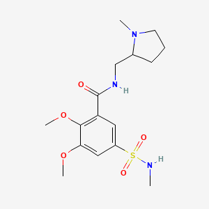 molecular formula C16H25N3O5S B1209040 Sulverapride CAS No. 73747-20-3