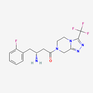 (R)-3-amino-4-(2-fluorophenyl)-1-(3-(trifluoromethyl)-5,6-dihydro-[1,2,4]triazolo[4,3-a]pyrazin-7(8H)-yl)butan-1-one