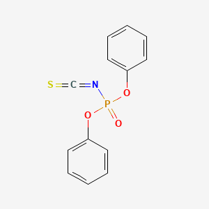 molecular formula C13H10NO3PS B1209045 Diphenoxyphosphinyl isothiocyanate CAS No. 5401-14-9