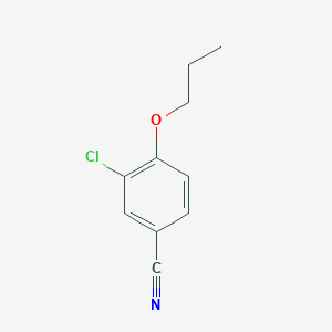 molecular formula C10H10ClNO B12090456 3-Chloro-4-propoxybenzonitrile 