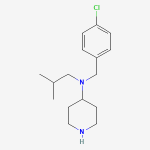 molecular formula C16H25ClN2 B12090459 N-(4-Chlorobenzyl)-N-isobutylpiperidin-4-amine 