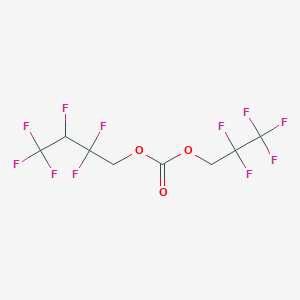 molecular formula C8H5F11O3 B12090464 2,2,3,4,4,4-Hexafluorobutyl 2,2,3,3,3-pentafluoropropyl carbonate 