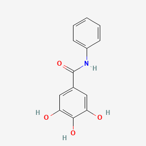 molecular formula C13H11NO4 B1209047 Gallanilide CAS No. 6262-27-7
