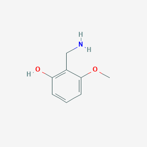 molecular formula C8H11NO2 B12090472 2-(Aminomethyl)-3-methoxyphenol CAS No. 822520-00-3