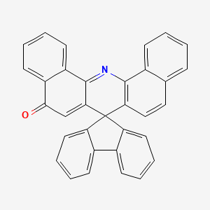 molecular formula C33H19NO B12090479 5H-Spiro[dibenzo[c,h]acridine-7,9'-fluoren]-5-one 