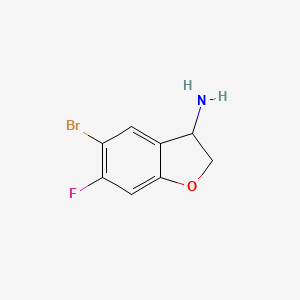 5-Bromo-6-fluoro-2,3-dihydro-1-benzofuran-3-amine