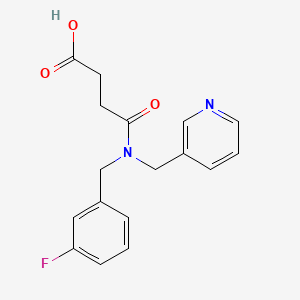 4-[(3-Fluorophenyl)methyl-(3-pyridinylmethyl)amino]-4-oxobutanoic acid