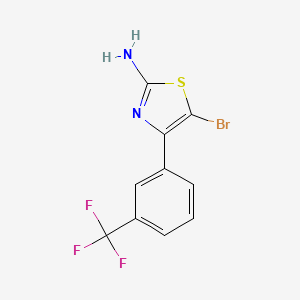 5-Bromo-4-(3-(trifluoromethyl)phenyl)thiazol-2-amine