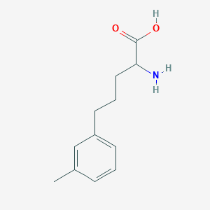 molecular formula C12H17NO2 B12090631 (S)-2-Amino-5-(3-methylphenyl)pentanoic acid 