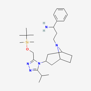 N-Des-(4,4-difluorocyclohexanecarboxy)-3-tert-butyldimethylsilyloxymethylMaraviroc