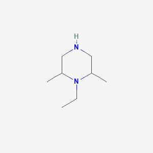 molecular formula C8H18N2 B12090687 1-Ethyl-2,6-dimethylpiperazine 