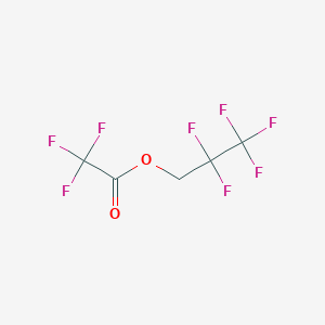 molecular formula C5H2F8O2 B12090693 2,2,3,3,3-Pentafluoropropyl trifluoroacetate CAS No. 603312-66-9