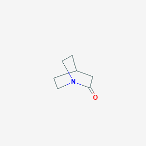 molecular formula C7H11NO B1209070 1-Azabicyclo[2.2.2]octan-2-one CAS No. 74384-65-9