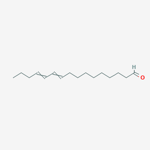 molecular formula C16H28O B1209080 Hexadeca-10,12-dienal 