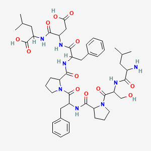 molecular formula C47H66N8O12 B12090817 H-DL-Leu-DL-Ser-DL-Pro-DL-Phe-DL-Pro-DL-Phe-DL-Asp-DL-Leu-OH 