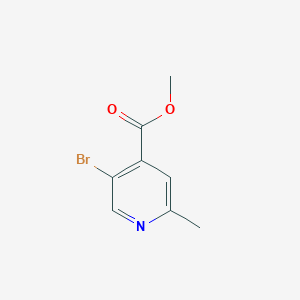 molecular formula C8H8BrNO2 B12090830 Methyl 5-bromo-2-methylisonicotinate 