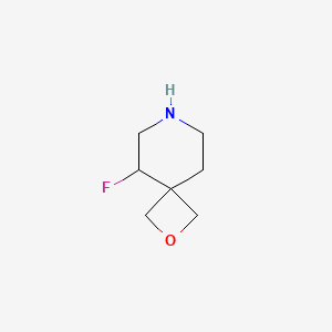 molecular formula C7H12FNO B12090843 5-Fluoro-2-oxa-7-azaspiro[3.5]nonane 