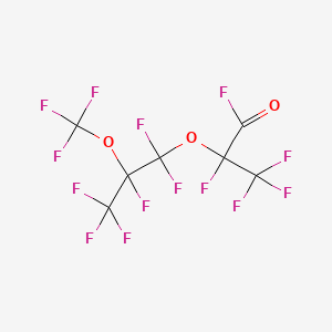 molecular formula C7F14O3 B12090856 2,3,3,3-Tetrafluoro-2-[1,1,2,3,3,3-hexafluoro-2-(trifluoromethoxy)propoxy]propanoylfluoride CAS No. 2479-75-6