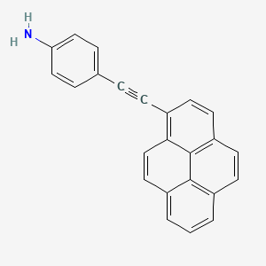 B12090958 4-(Pyren-1-ylethynyl)aniline CAS No. 880081-83-4