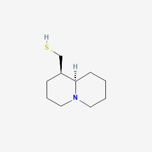 molecular formula C10H19NS B1209107 ((1R,9aR)-octahydro-1H-quinolizin-1-yl)methanethiol 