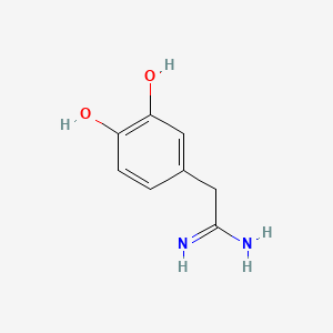 molecular formula C8H10N2O2 B1209121 3,4-Dihydroxyphenylacetamidine CAS No. 87112-04-7