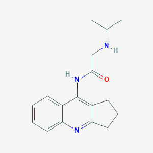 molecular formula C17H21N3O B1209132 N-(2,3-dihydro-1H-cyclopenta[b]quinolin-9-yl)-2-(propan-2-ylamino)acetamide 