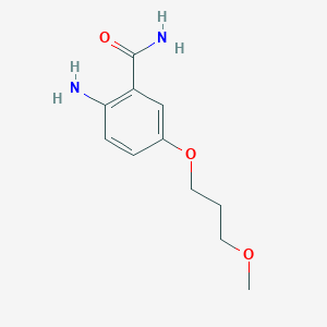 molecular formula C11H16N2O3 B12091475 2-Amino-5-(3-methoxypropoxy)benzamide 