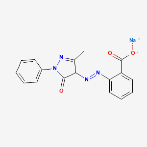 2-((3-Methyl-5-oxo-1-phenyl-2-pyrazolin-4-yl)azo)benzoic acid, sodium salt