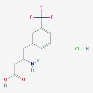 3-Amino-4-[3-(trifluoromethyl)phenyl]butanoic acid hydrochloride