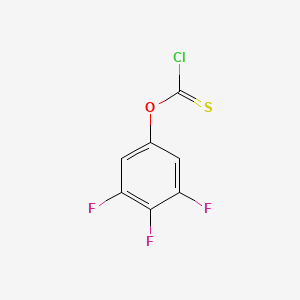 molecular formula C7H2ClF3OS B12091529 Carbonochloridothioic acid, O-(3,4,5-trifluorophenyl) ester CAS No. 959586-39-1