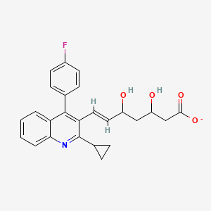 molecular formula C25H23FNO4- B12091535 (Z)-Pitavastatin Calcium Salt 