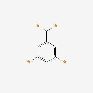 molecular formula C7H4Br4 B12091540 Benzene, 1,3-dibromo-5-(dibromomethyl)- CAS No. 256386-08-0