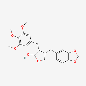 molecular formula C22H26O7 B12091574 Clusin CAS No. 86992-94-1