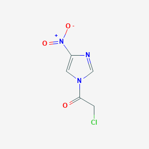 molecular formula C5H4ClN3O3 B12091601 2-Chloro-1-(4-nitro-1H-imidazol-1-yl)ethanone CAS No. 59566-56-2