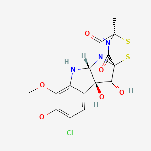 molecular formula C17H18ClN3O6S2 B1209198 Sporidesmin J CAS No. 69799-25-3