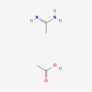 molecular formula C4H10N2O2 B1209204 Ethanimidamide, monoacetate CAS No. 36896-17-0